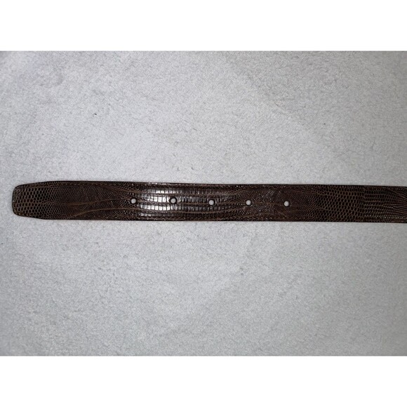 Lopez Taibo 1897 Genuine Lizard Belt Brown 42-105 - Picture 6 of 15